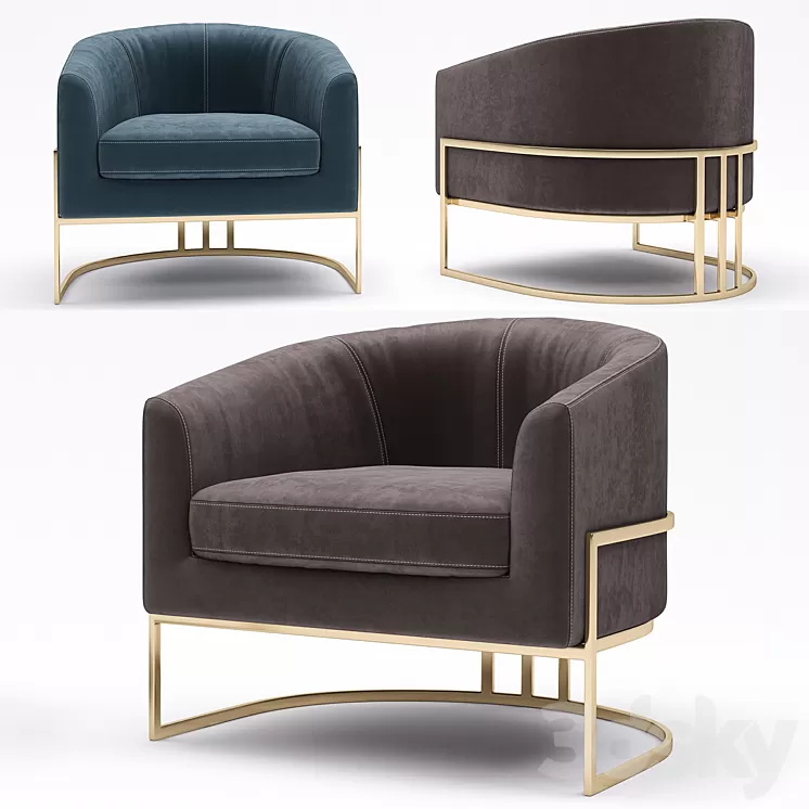 Crate & Barrel Tub Chair 3D Model