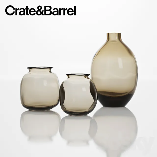 Crate & Barrel Vases 3DModel