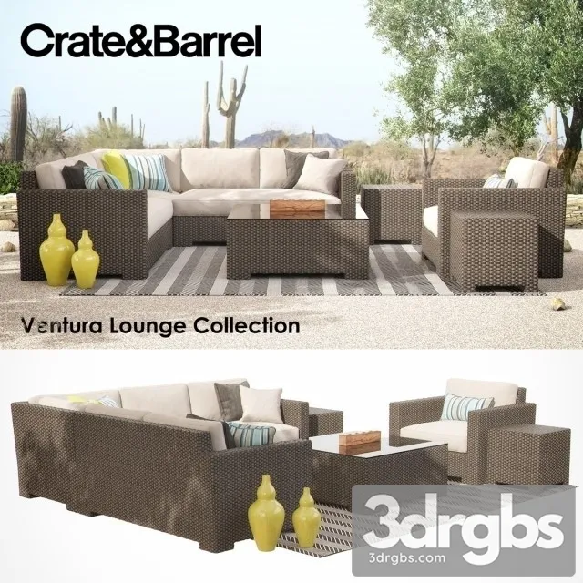 Crate Barrel Ventura Collection 03 3D Model Download Crate Barrel Ventura Collection 03 3D Model Download