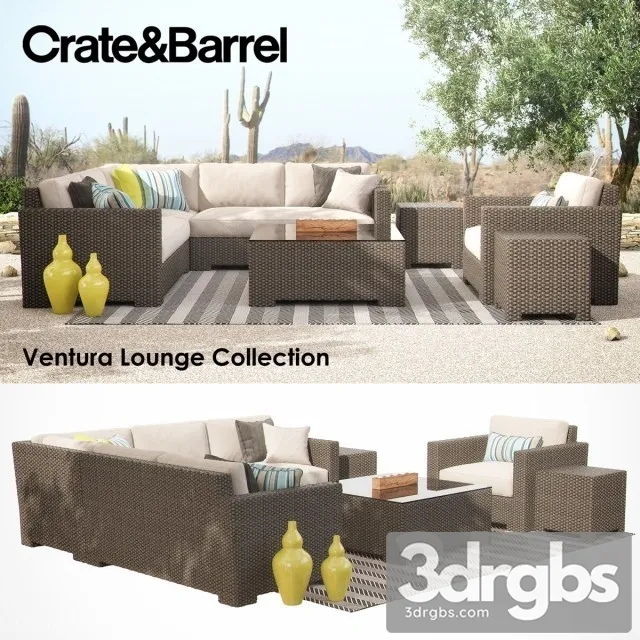 Crate Barrel Ventura Collection Set 3D Model Download Crate Barrel Ventura Collection Set 3D Model Download