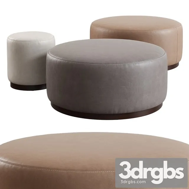 Crate & Barrel Zoey Ottoman 3D Model Download