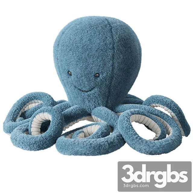 Crate Kids Jellycat Storm Octopus Large 3D Model Download