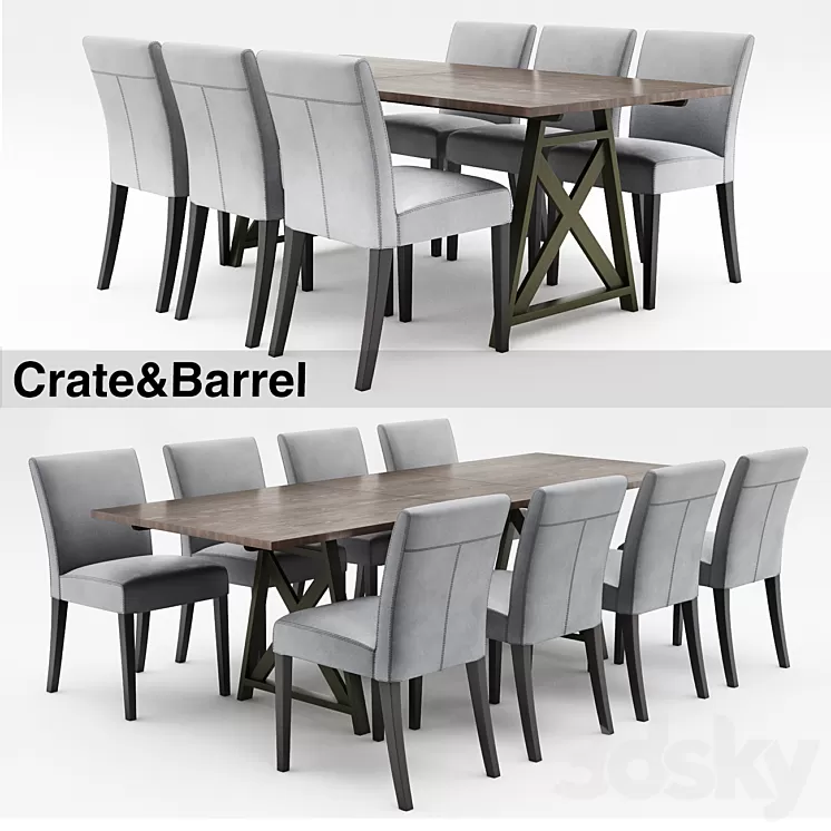 crate&barrel 3D Model crate&barrel 3D Model
