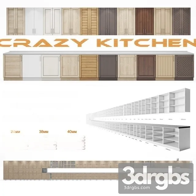 Crazy Kitchen Modern 3D Model Download