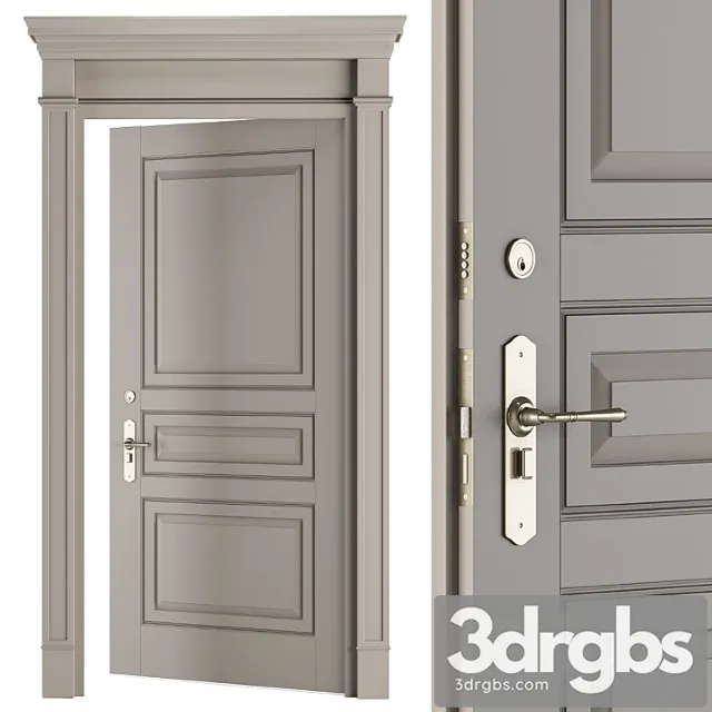 Cream front classic door – set 35