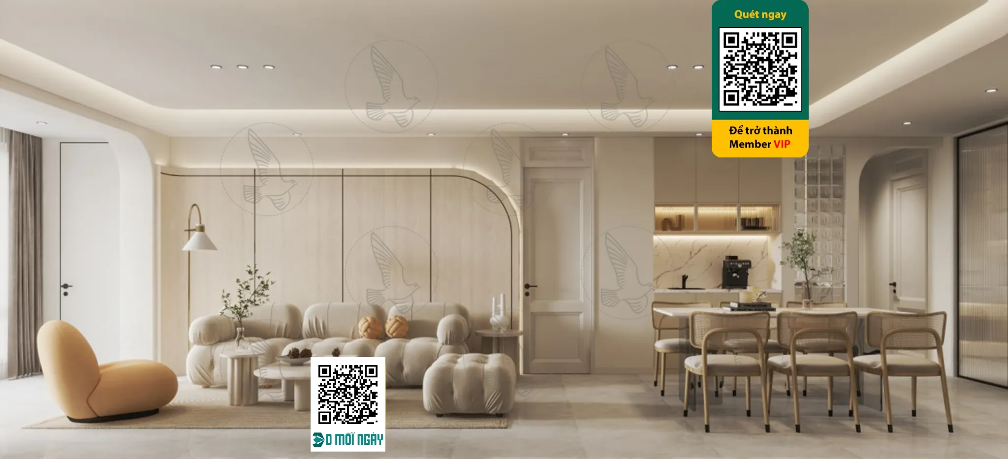 Cream style 3D model – 006 – 3771