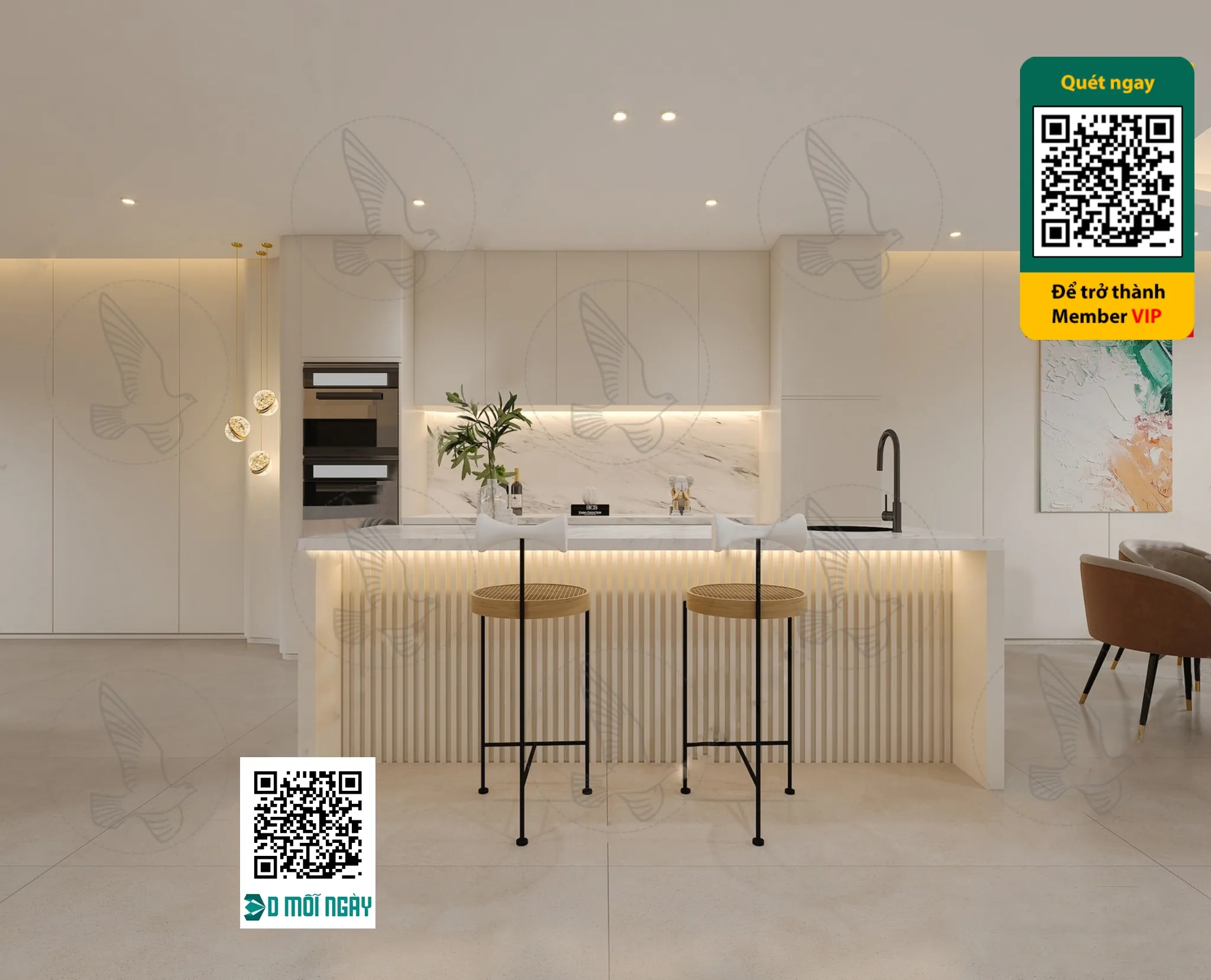 Cream style 3D model – 011 – 3776