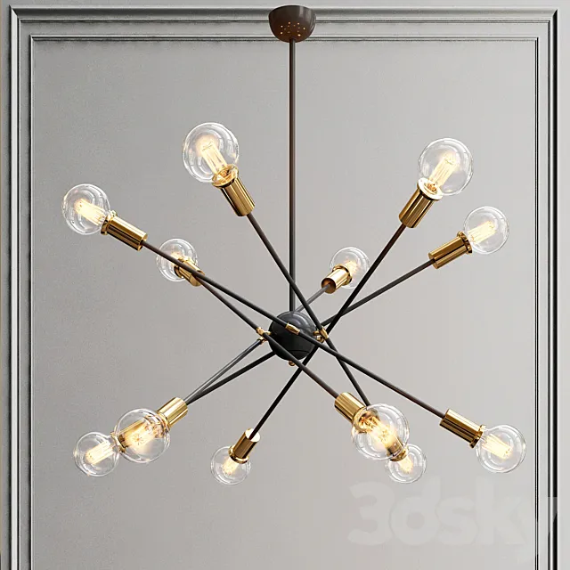 Creative Iran Chandelier 3D Model
