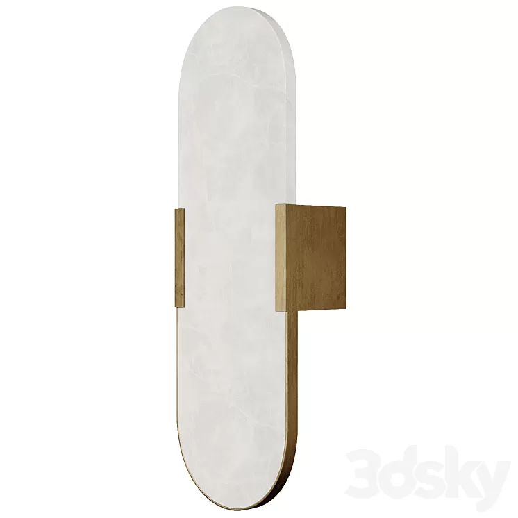 Creative Mary Dahlia Alabaster wall lamp 3D Model Free Download