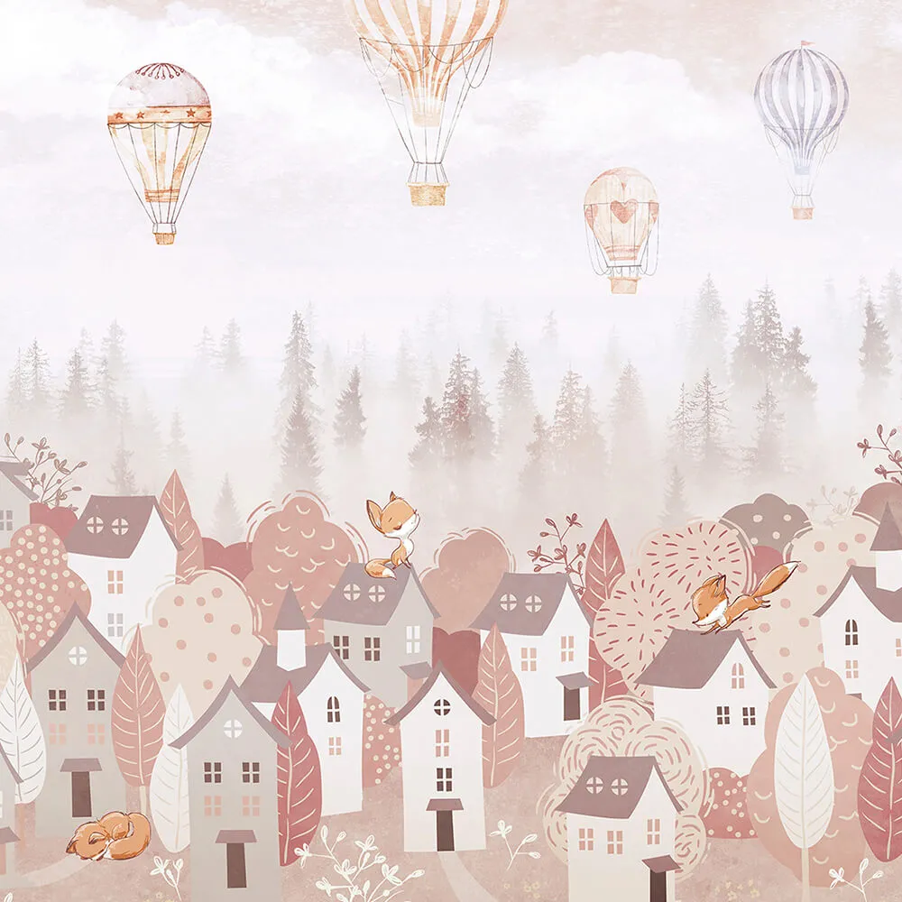 Creativille – Wallpaper 2330 town of foxes 3D Model Creativille – Wallpaper 2330 town of foxes 3D Model