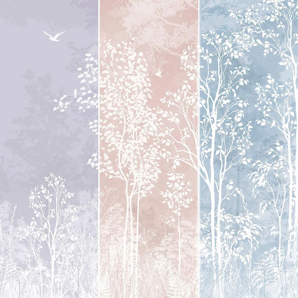 Creativille – Wallpaper 4915 silhouettes of trees 3D Model Creativille – Wallpaper 4915 silhouettes of trees 3D Model