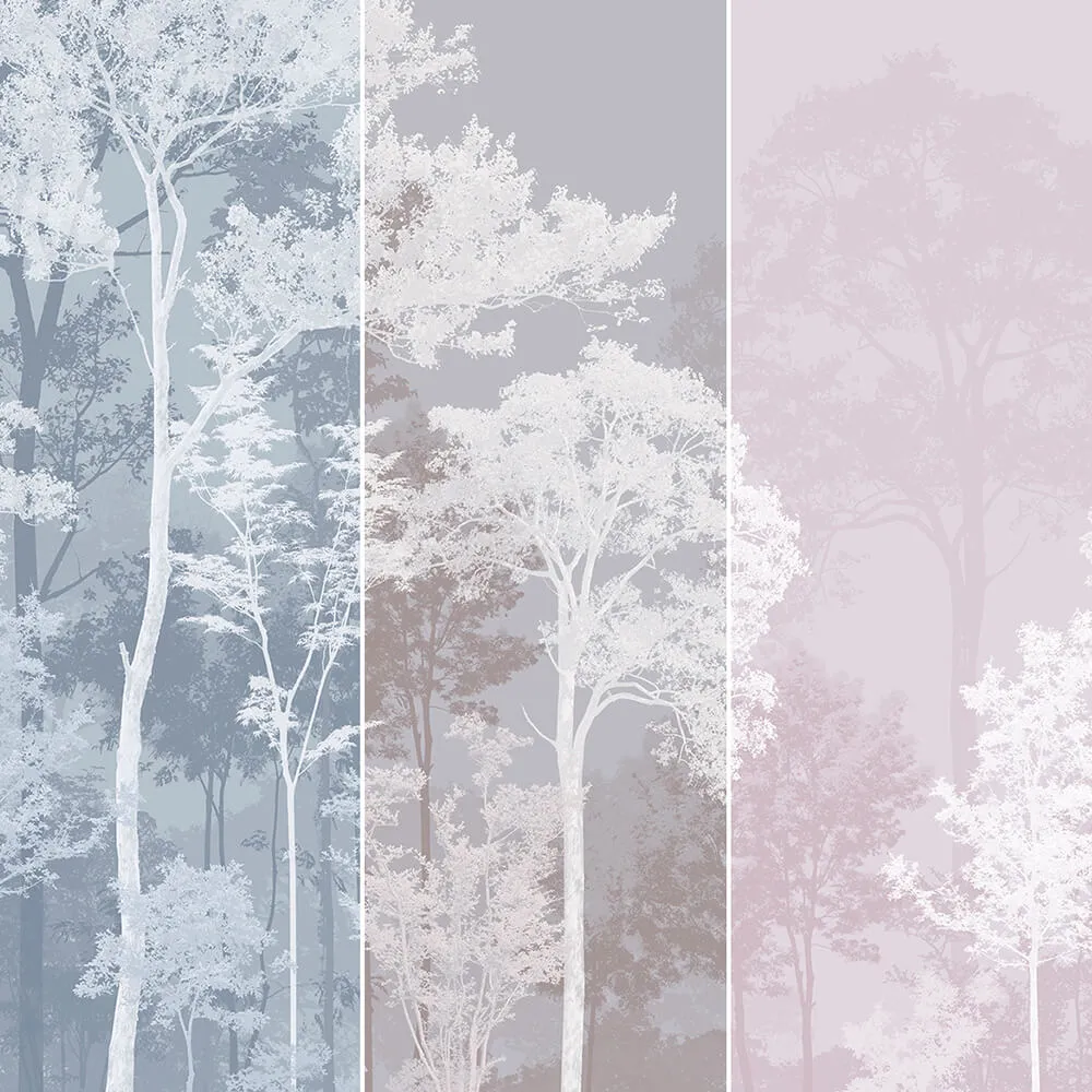 Creativille – Wallpaper 49402 estampeed trees 3D Model