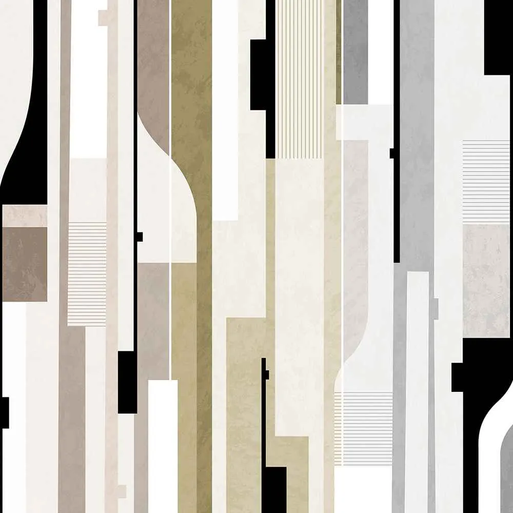 Creativille – Wallpaper 8130 geometry with stripes 3D Model