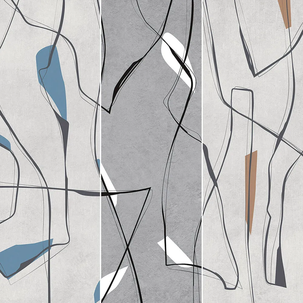 Creativille – Wallpaper 828208 abstract lines and spots 3D Model