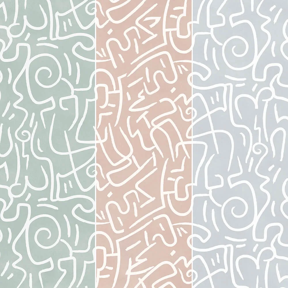 Creativille – Wallpaper 830120 grunge curves 3D Model