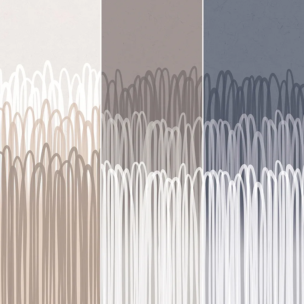 Creativille – Wallpaper 83092 white vertical loops 3D Model