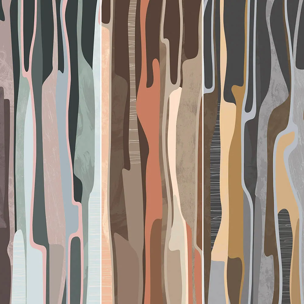 Creativille – Wallpaper 853039 soft vertical shapes 3D Model