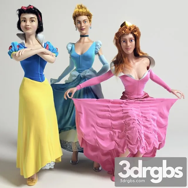 Creature Disney princess (vray ggx) 3D Model Download