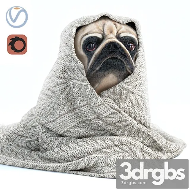 Creature Pug 1 – winter is coming 3D Model Download