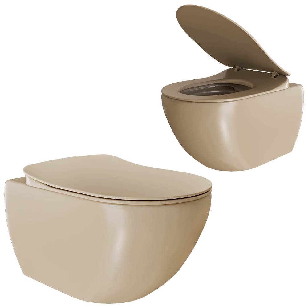 Creavit – Toilet with lid FE322/KC0903 3D Model
