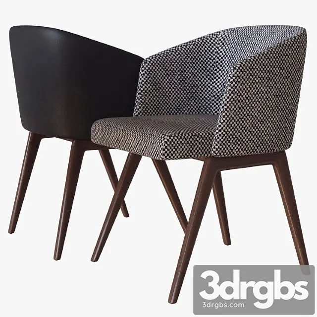 Creed dining chair minotti 2 3D Model Download Creed dining chair minotti 2 3D Model Download