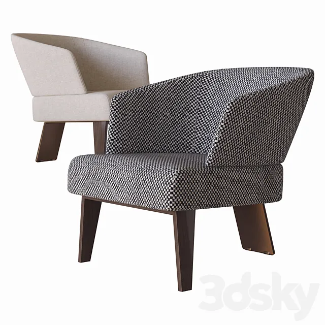 Creed small armchair minotti 3DModel