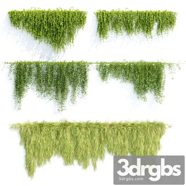 Creeper Plants For Wall Collection Vol 144 3D Model Download
