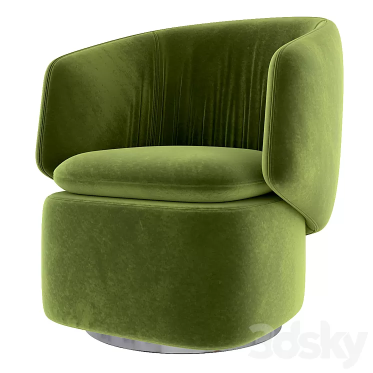 Crescent swivel chair 3D Model Crescent swivel chair 3D Model