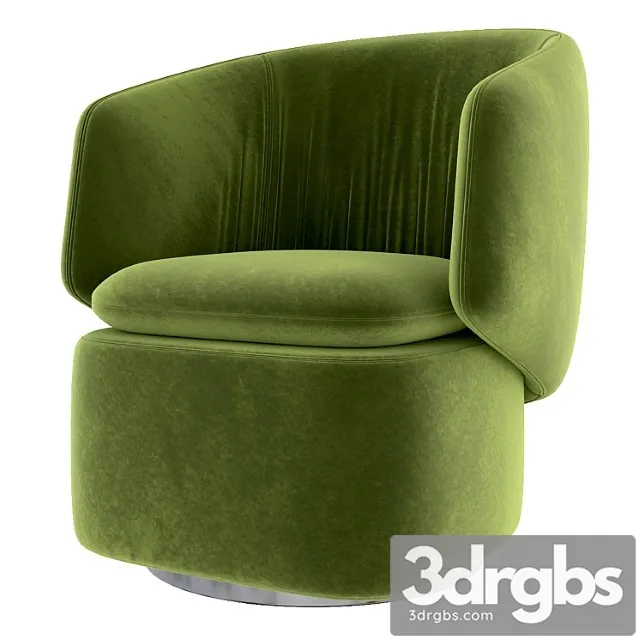 Crescent swivel chair