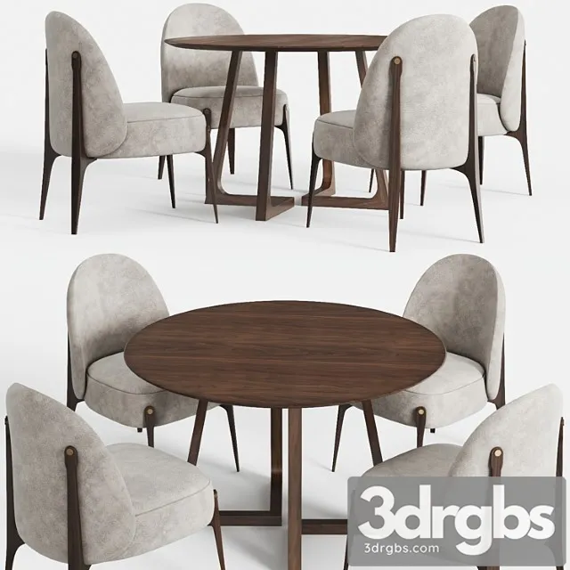 Cress round table and ames chair Cress round table and ames chair