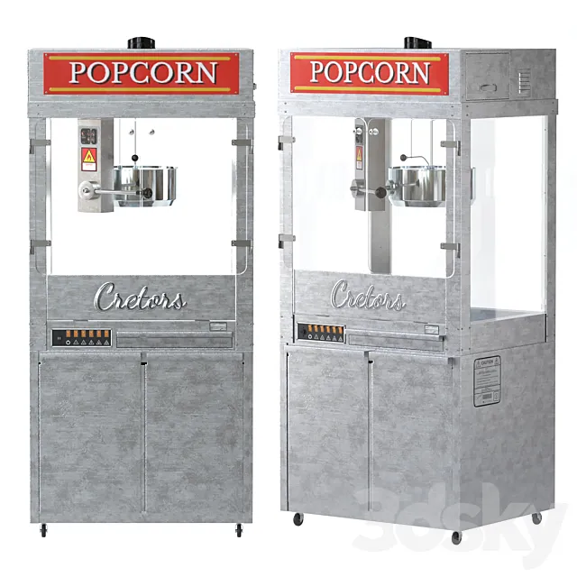 Cretors Mach 5 Headliner Popcorn Maker 3D Model Cretors Mach 5 Headliner Popcorn Maker 3D Model