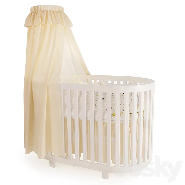 Crib 3D Model Crib 3D Model