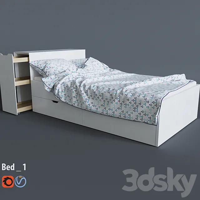 Crib 3DModel Crib 3DModel