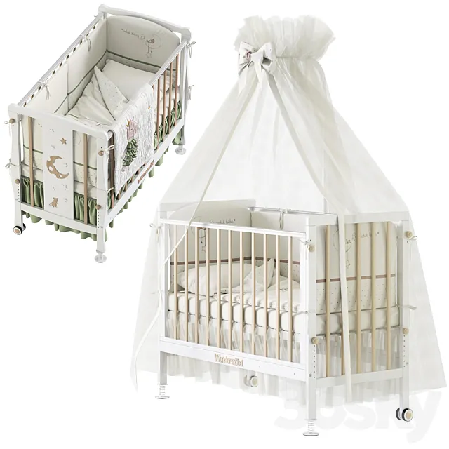 Cribs WUNDERMOBEL MultiSleep 3D Model Cribs WUNDERMOBEL MultiSleep 3D Model