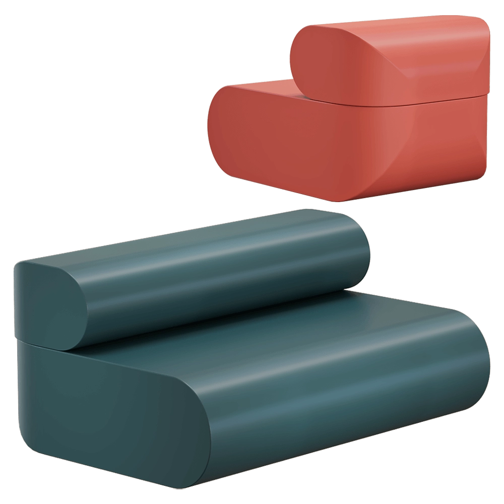 Cridea – Soft seating B-Side 3D Model
