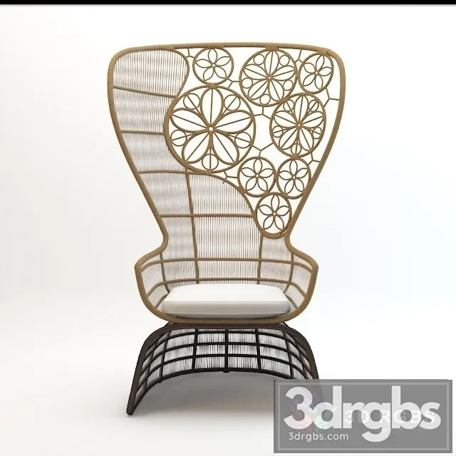 Crinoline Patricia Urquiola Armchair 3D Model Download Crinoline Patricia Urquiola Armchair 3D Model Download