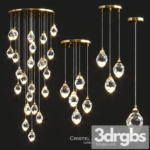 Cristel Chandelier Collection 3D Model Download Cristel Chandelier Collection 3D Model Download