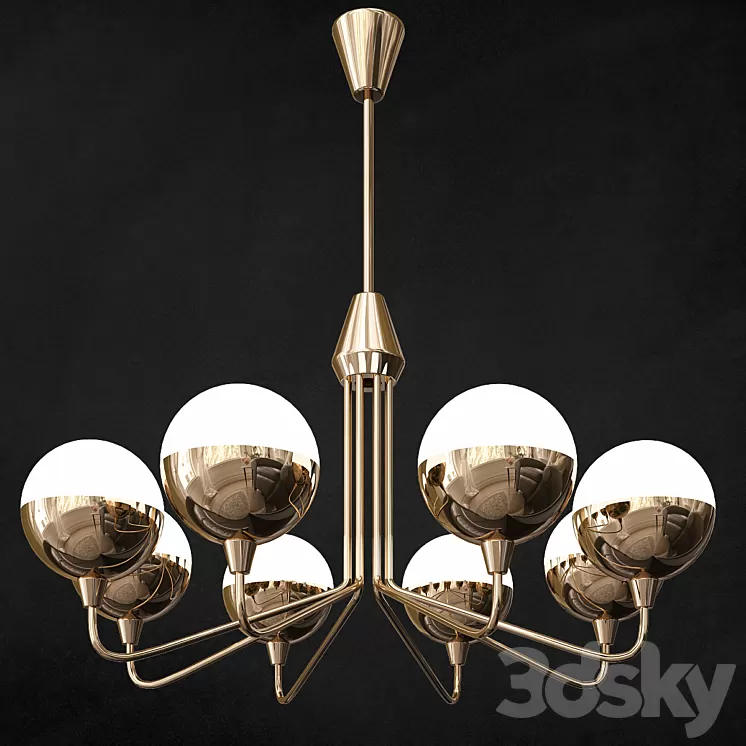 Cristol Tiered Chandelier 3D Model Cristol Tiered Chandelier 3D Model