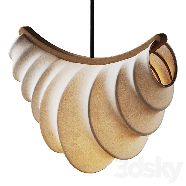 Croissant pendant lamp from helenloom 3D Model Croissant pendant lamp from helenloom 3D Model