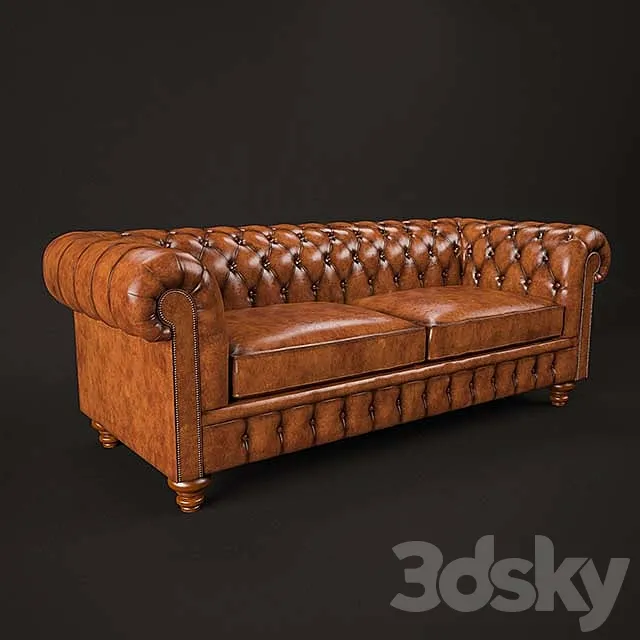 Cromwell Chesterfield Sofa 3DModel Cromwell Chesterfield Sofa 3DModel