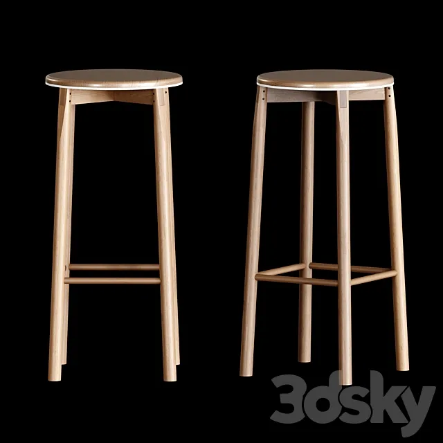 Crop bar stool 3DModel