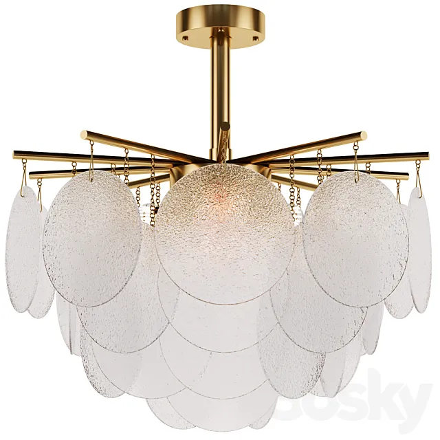 Crosby-Home LUIZA Glass 3D Model Crosby-Home LUIZA Glass 3D Model