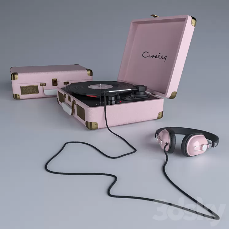 Crosley Vinyl player 3D Model