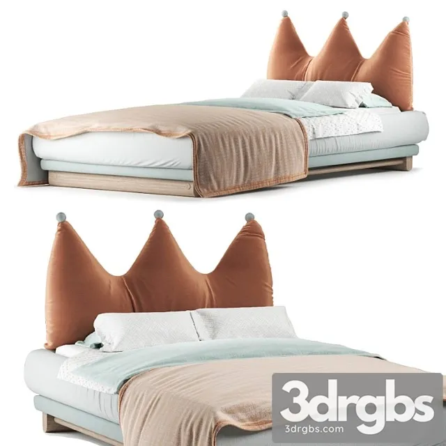 Crown Bed 3D Model Download