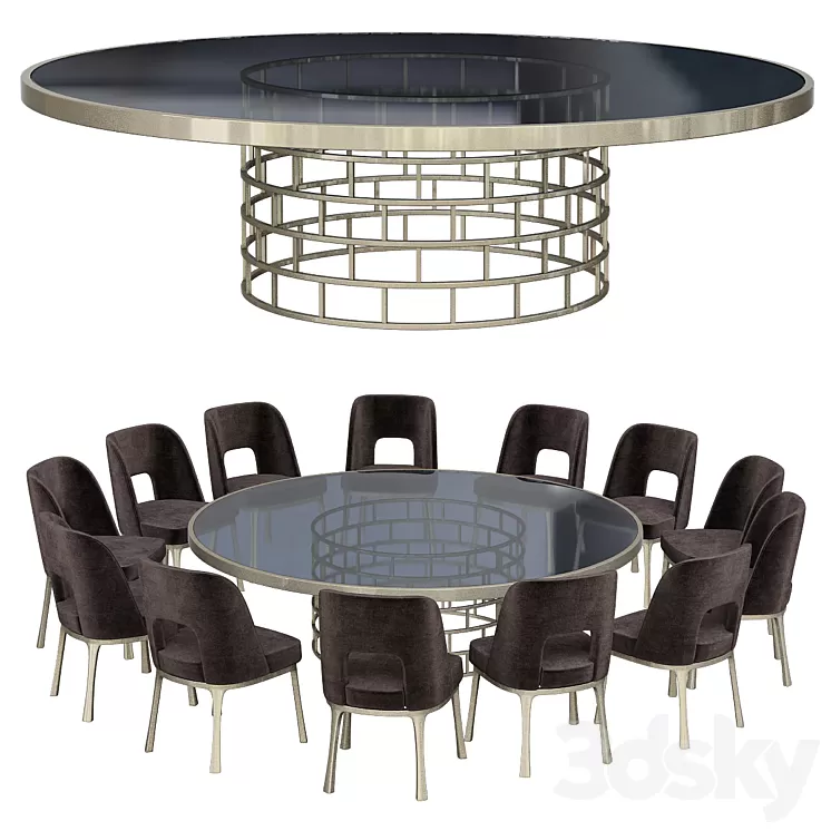 Crown by Flexform Mood 3D Model Crown by Flexform Mood 3D Model