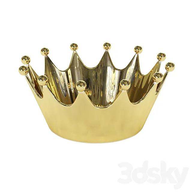 Crown Catchall 3D Model Crown Catchall 3D Model