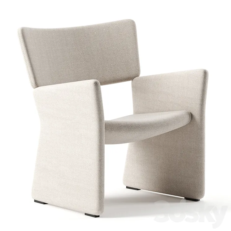 CROWN EASY CHAIR by Massproduction 3D Model Free Download