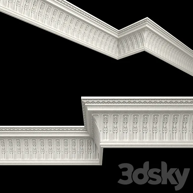Crown_molding_08 3D Model Crown_molding_08 3D Model