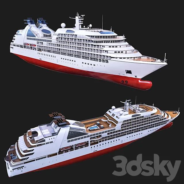 Cruise ship 3D Model