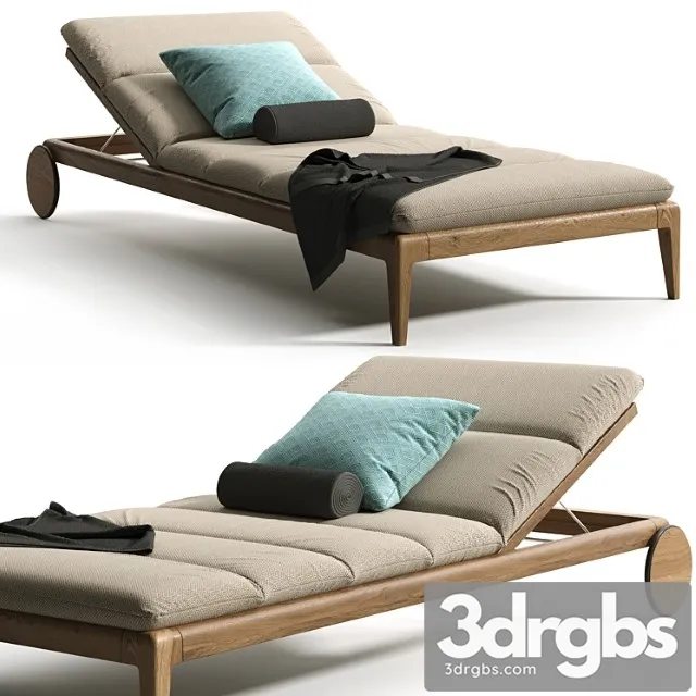 Cruise teak sunbed Cruise teak sunbed